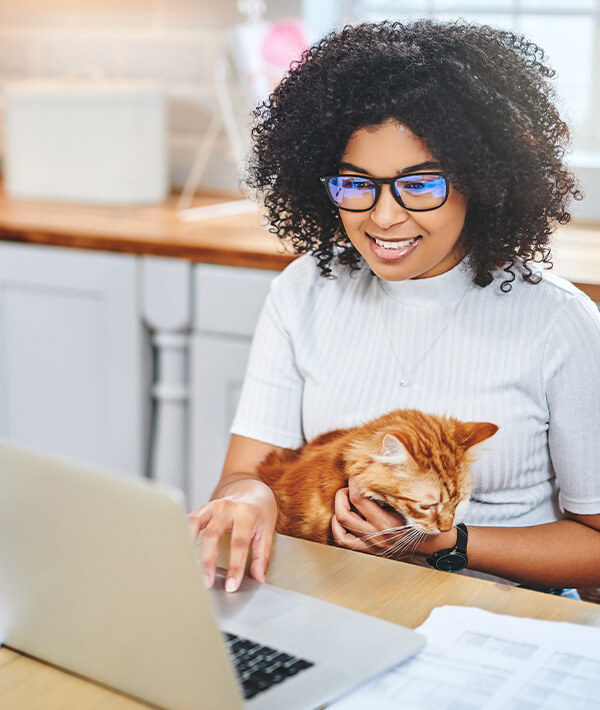 Woman On Computer